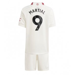 Manchester United Anthony Martial #9 Replika Babytøj Tredje sæt Børn 2023-24 Kortærmet (+ Korte bukser)